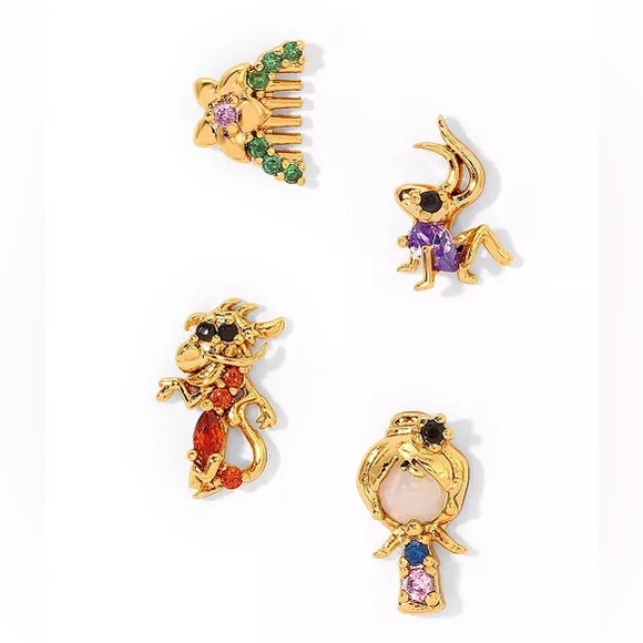Princess Mulan Stud Earring Set - Picture 3 of 4